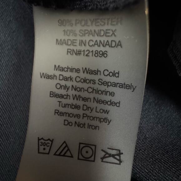 Title Nine Dress Size Large Black Long Sleeve Turtle Neck Jersey Knit Minimalist - Picture 10 of 12